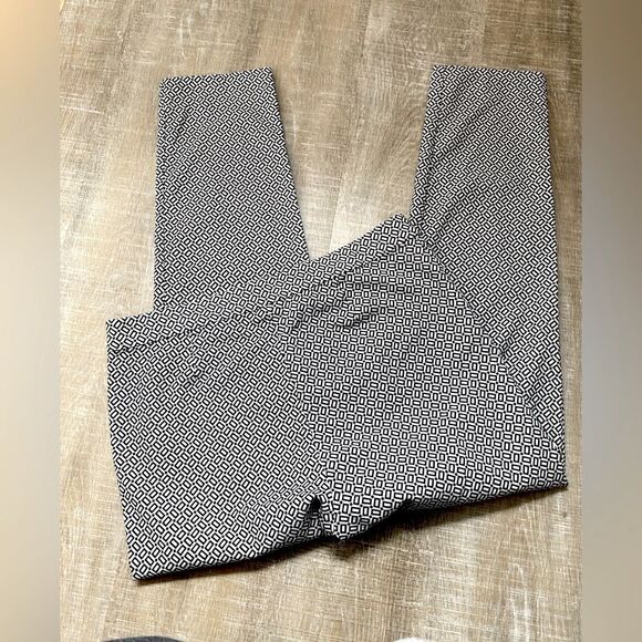 J JILL Geo Print Essential Slim Ankle Pants Womens 12 Straight Leg Office Travel - Picture 11 of 15